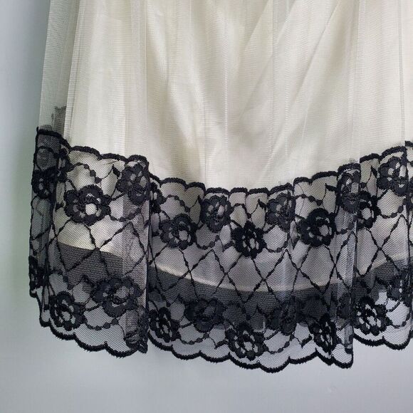 Vintage Jessica McClintock Gunne Sax Strapless Lace Tulle Mini Dress Size 3 - Picture 6 of 10